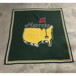 Masters Golf Heavy Knit Throw Blanket 50" W x 55 L